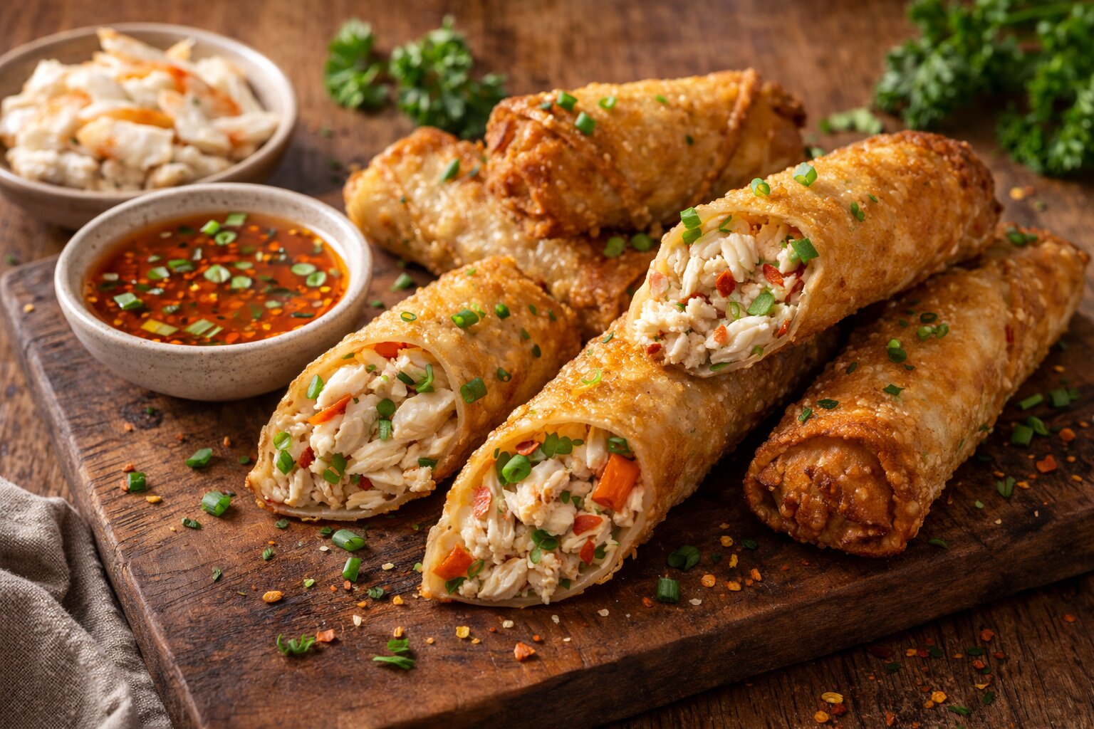 Crispy Crab Egg Rolls