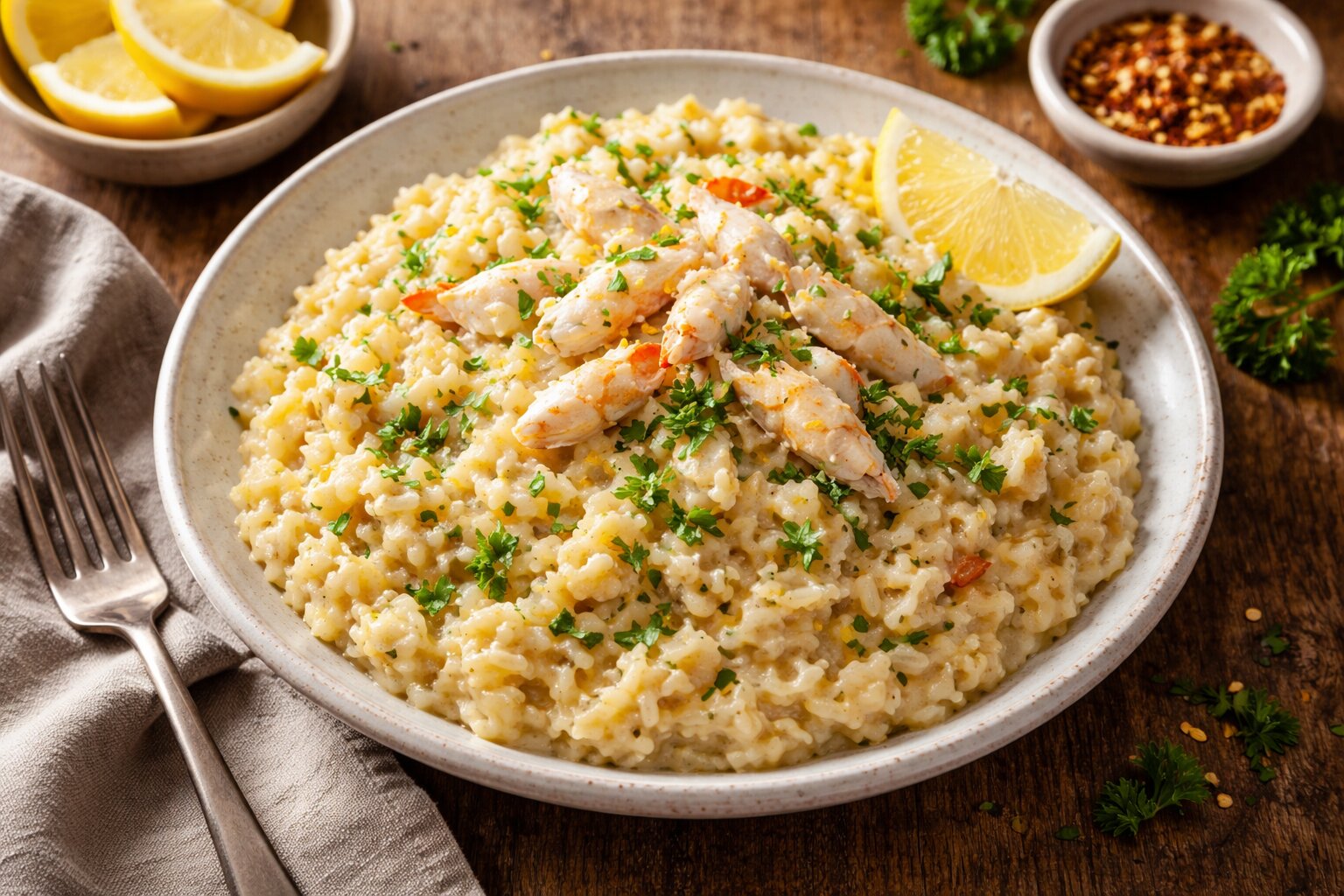 Creamy Crab Risotto