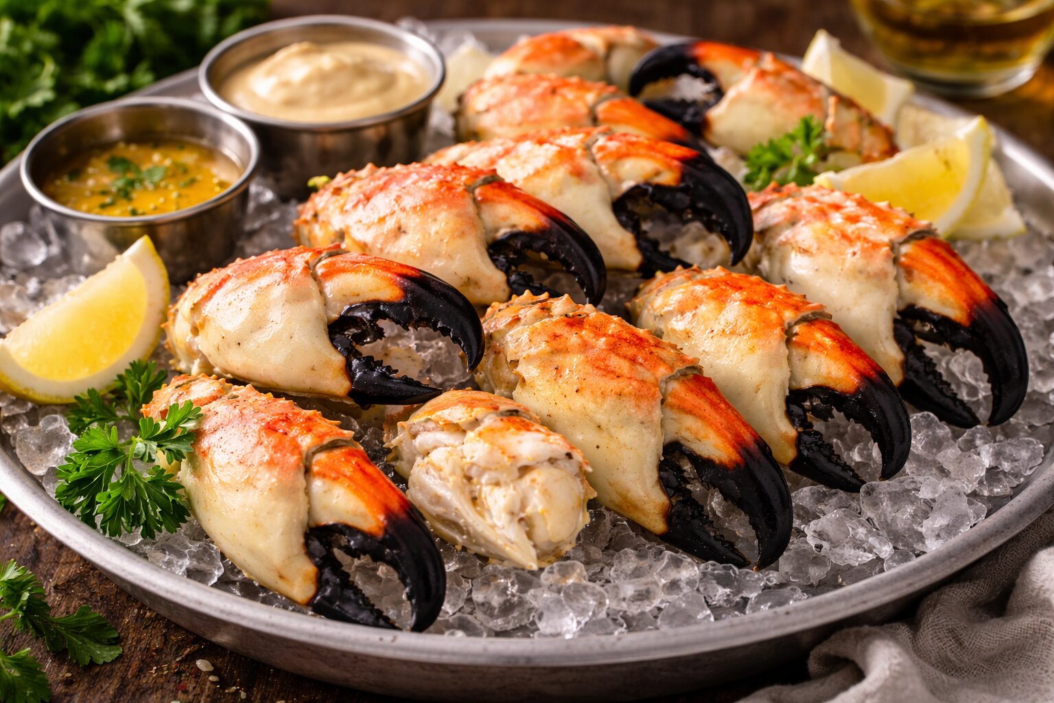Stone Crab Claws with Mustard Sauce